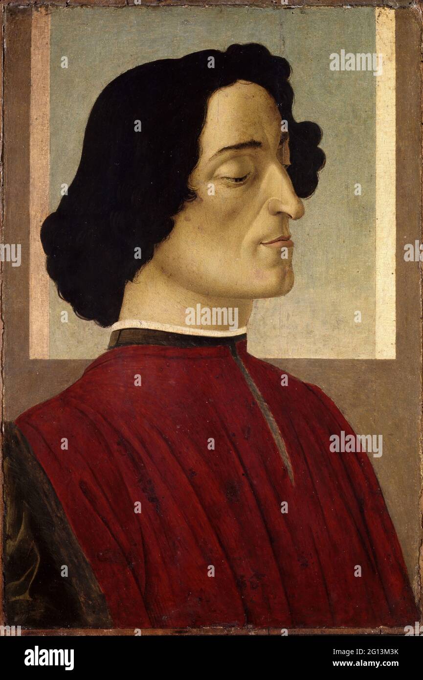 Sandro Botticelli -  Portrait of Giuliano De Medici Stock Photo