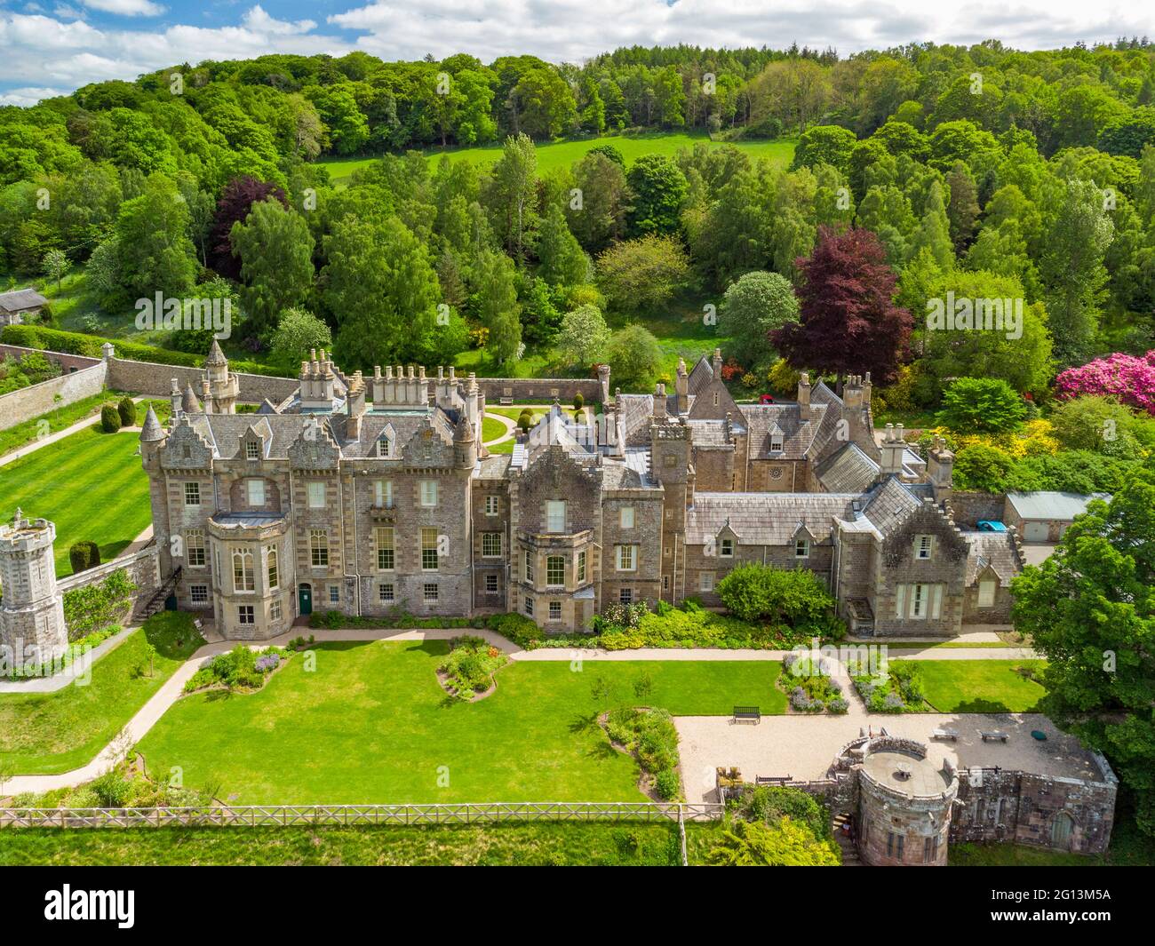 Abbotsford house aerial view hires stock photography and images Alamy