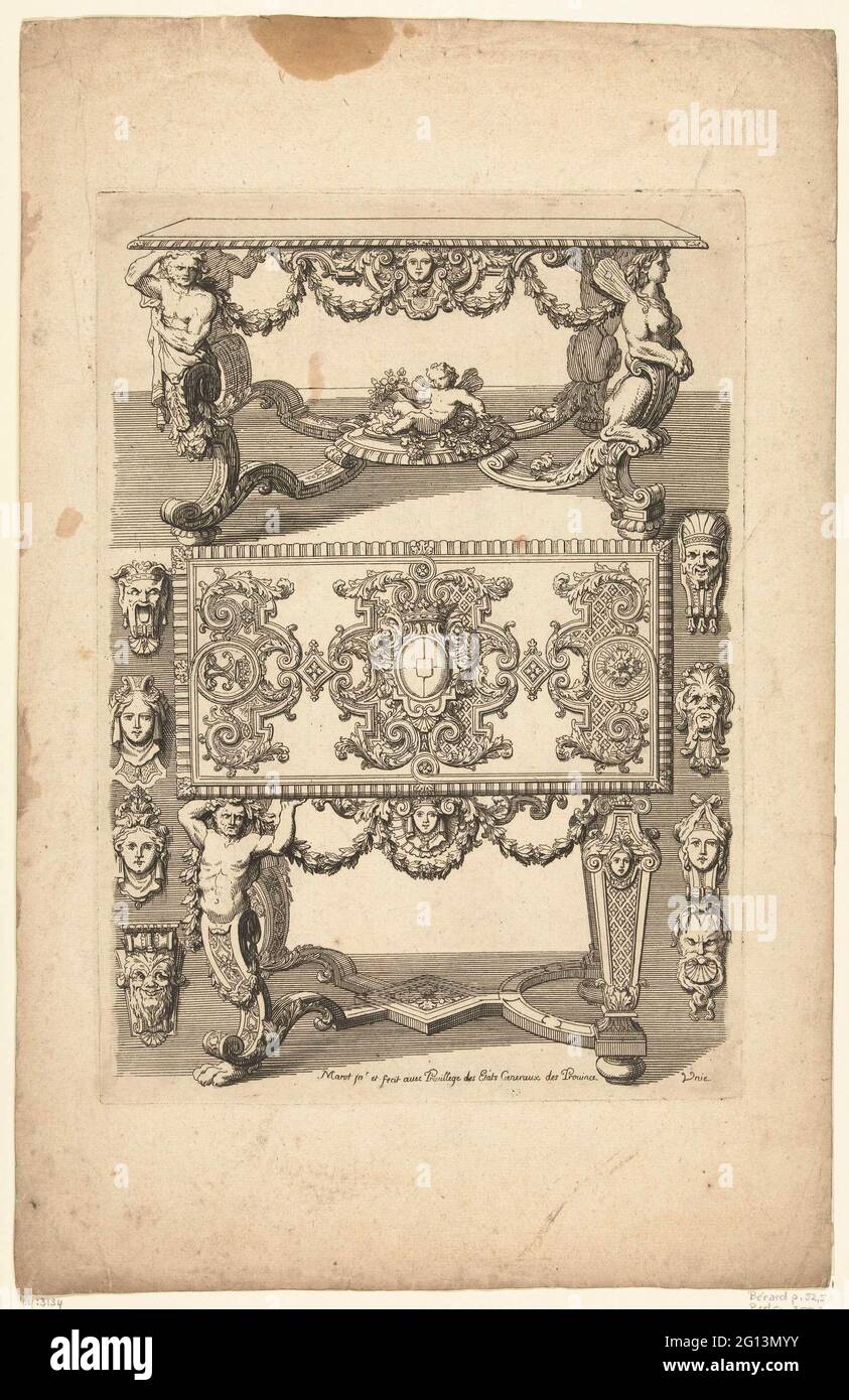 Two tables with variants for support; Nouveaux Liure d'OrfEurerie. The