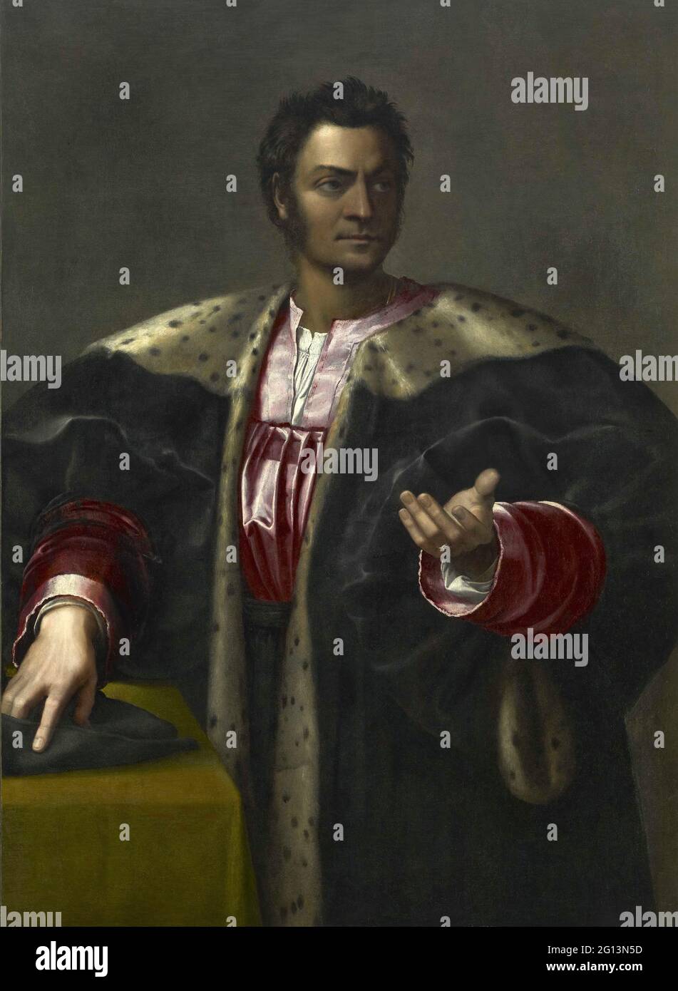 Sebastiano Del Piombo -  Anton Francesco Degli Abizzi Stock Photo