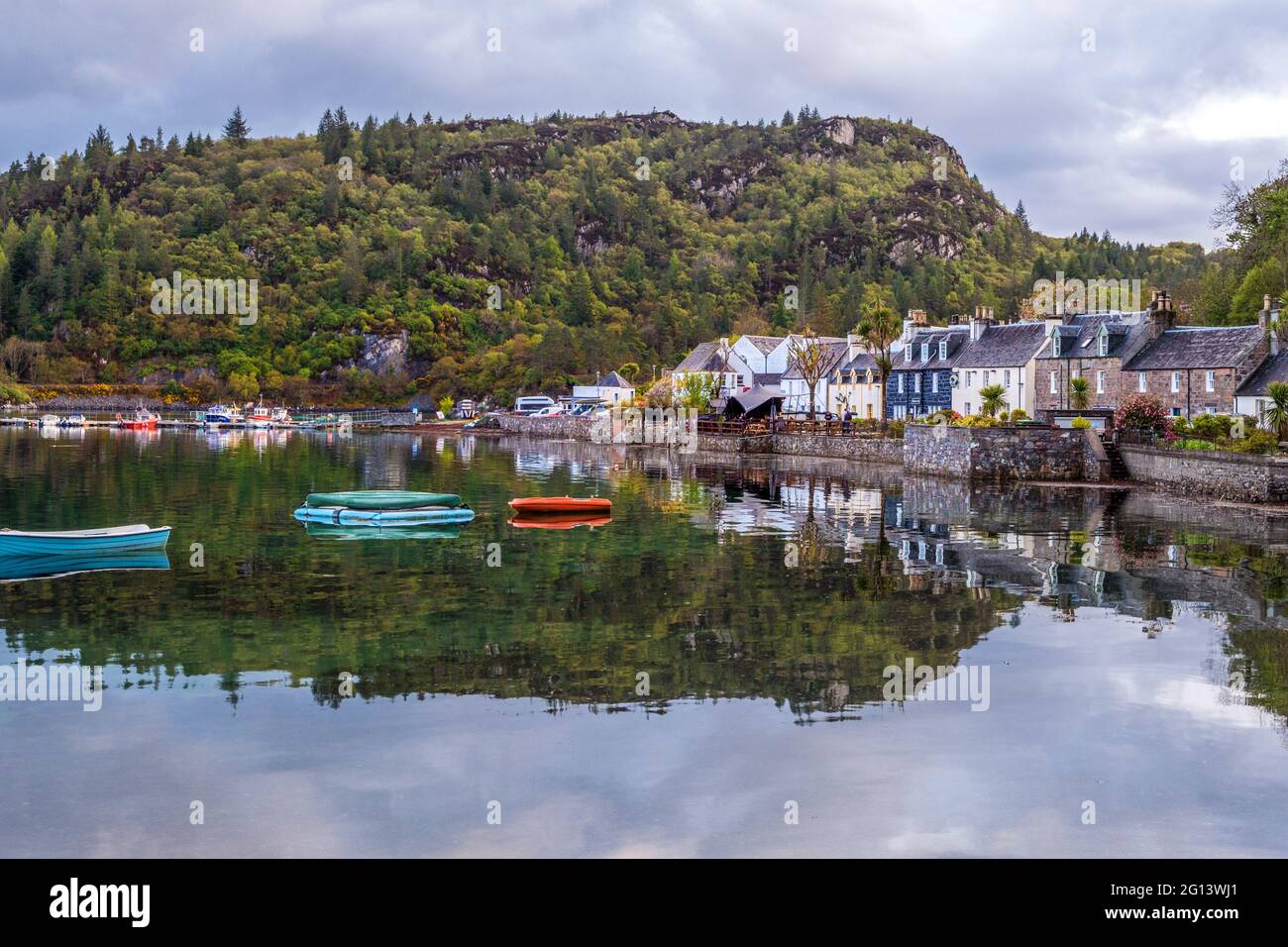 Plockton a village and harbour in the north west of Scotland Stock Photo