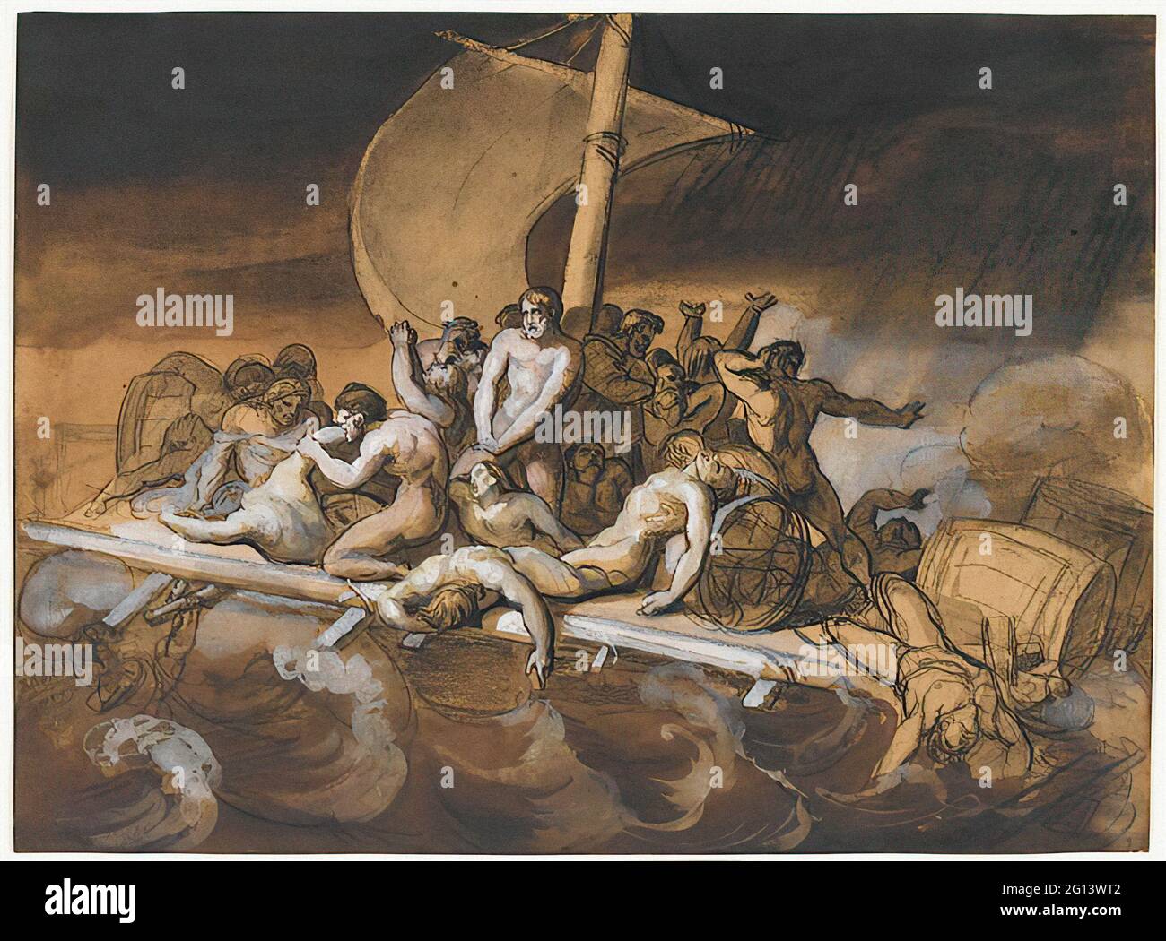 Théodore Géricault -  Scene Cannibalism Raft Medusa Stock Photo