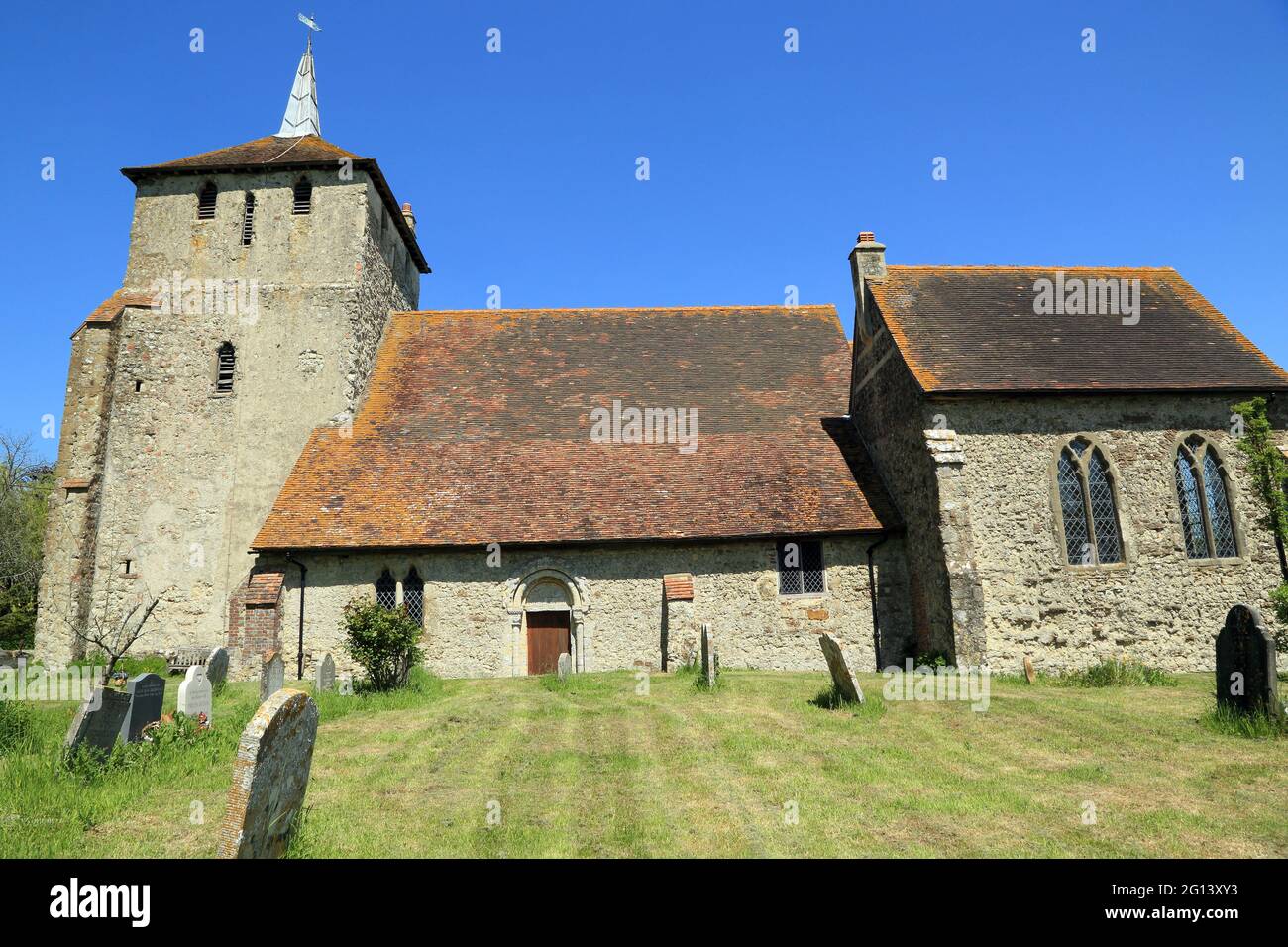 Church of Saint Mary Magdalen on Hamstreet Road, Ruckinge, Ashford, Kent, England, United Kingdom Stock Photo