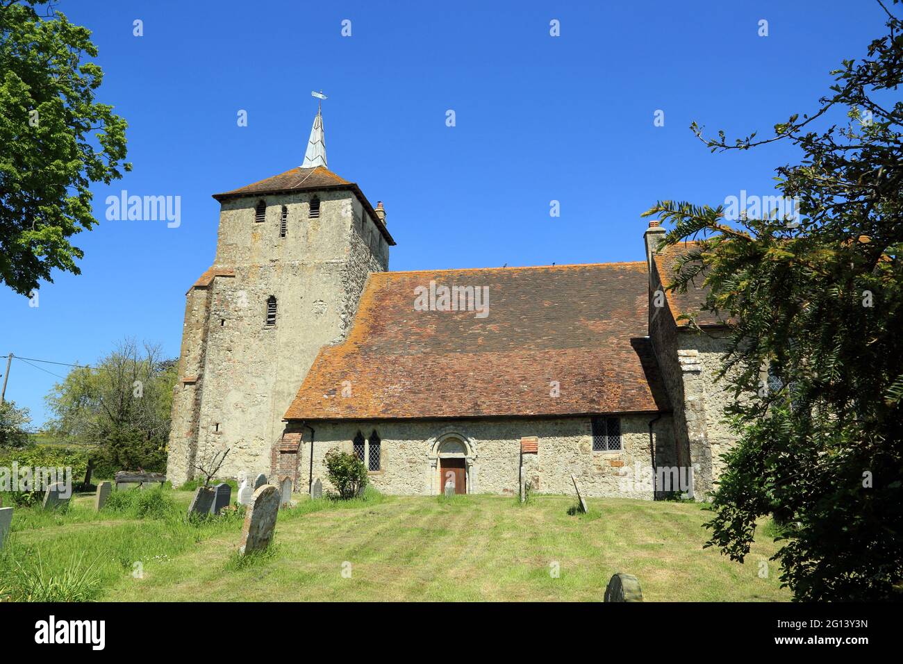 Church of Saint Mary Magdalen on Hamstreet Road, Ruckinge, Ashford, Kent, England, United Kingdom Stock Photo