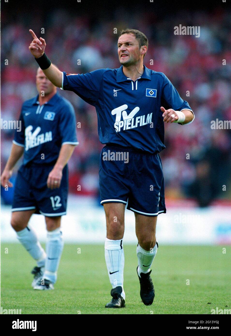 Muengersdorfer Stadion Cologne Germany 9.9.2001, football: Bundesliga  season 2001/02, 1 FC Koeln (KOE, red) vs Hamburger SV (HSV, blue) 2:1 -  Andrej PANADIC (HSV Stock Photo - Alamy