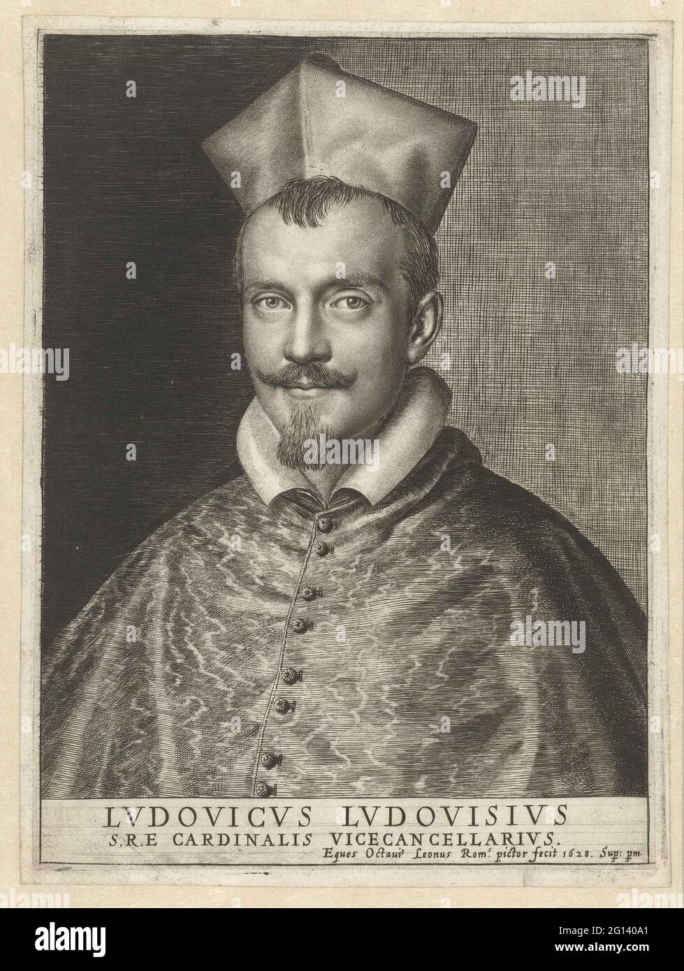 Portrait of Cardinal Ludovico Ludovisi; Ludovicus Ludovisius S.R.E