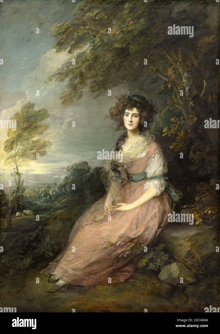 Thomas Gainsborough -  Mrs Richard Brinsley Sheridan Stock Photo
