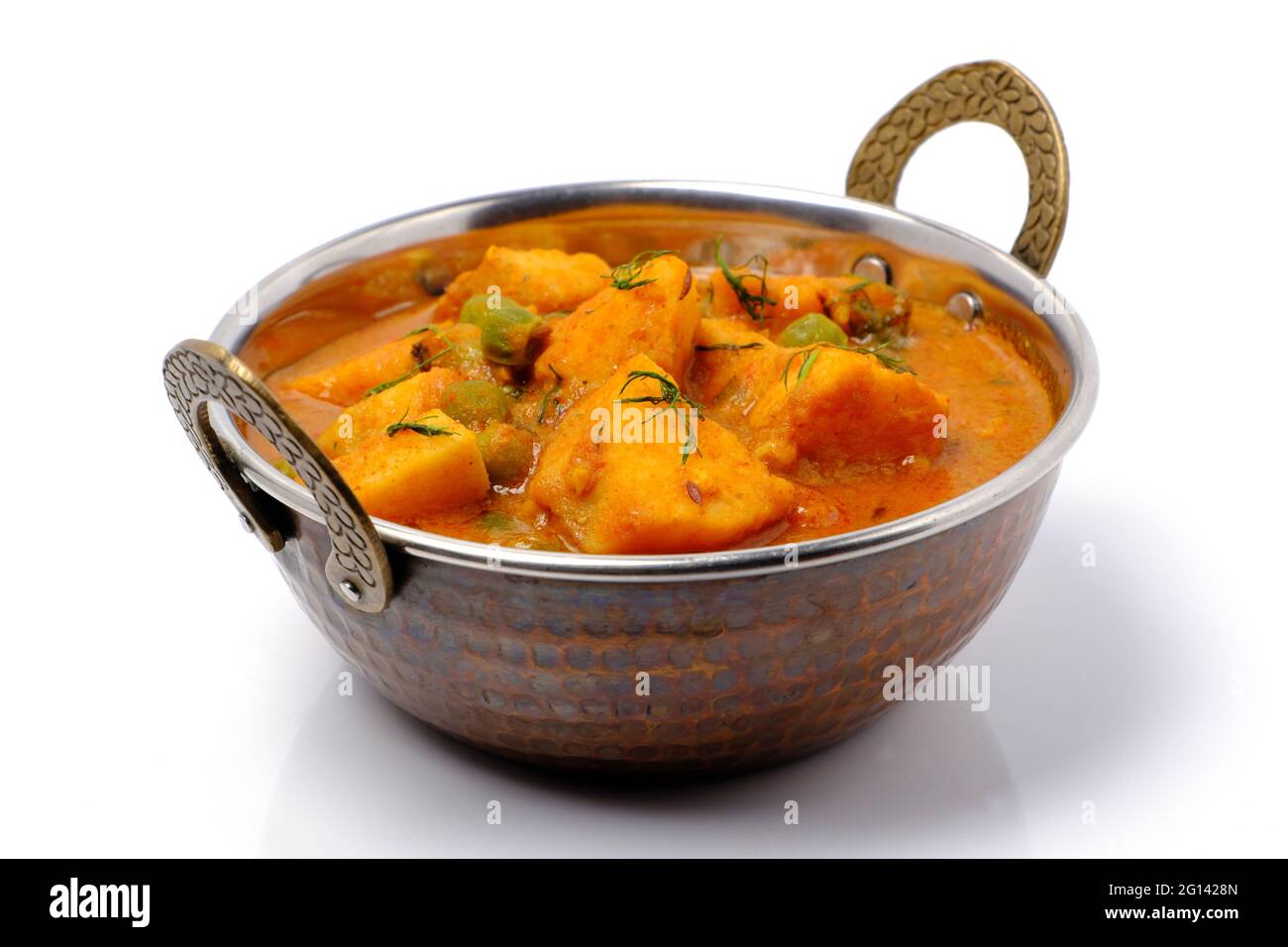 Indian style cottage cheese dish or curry Stock Photo Alamy