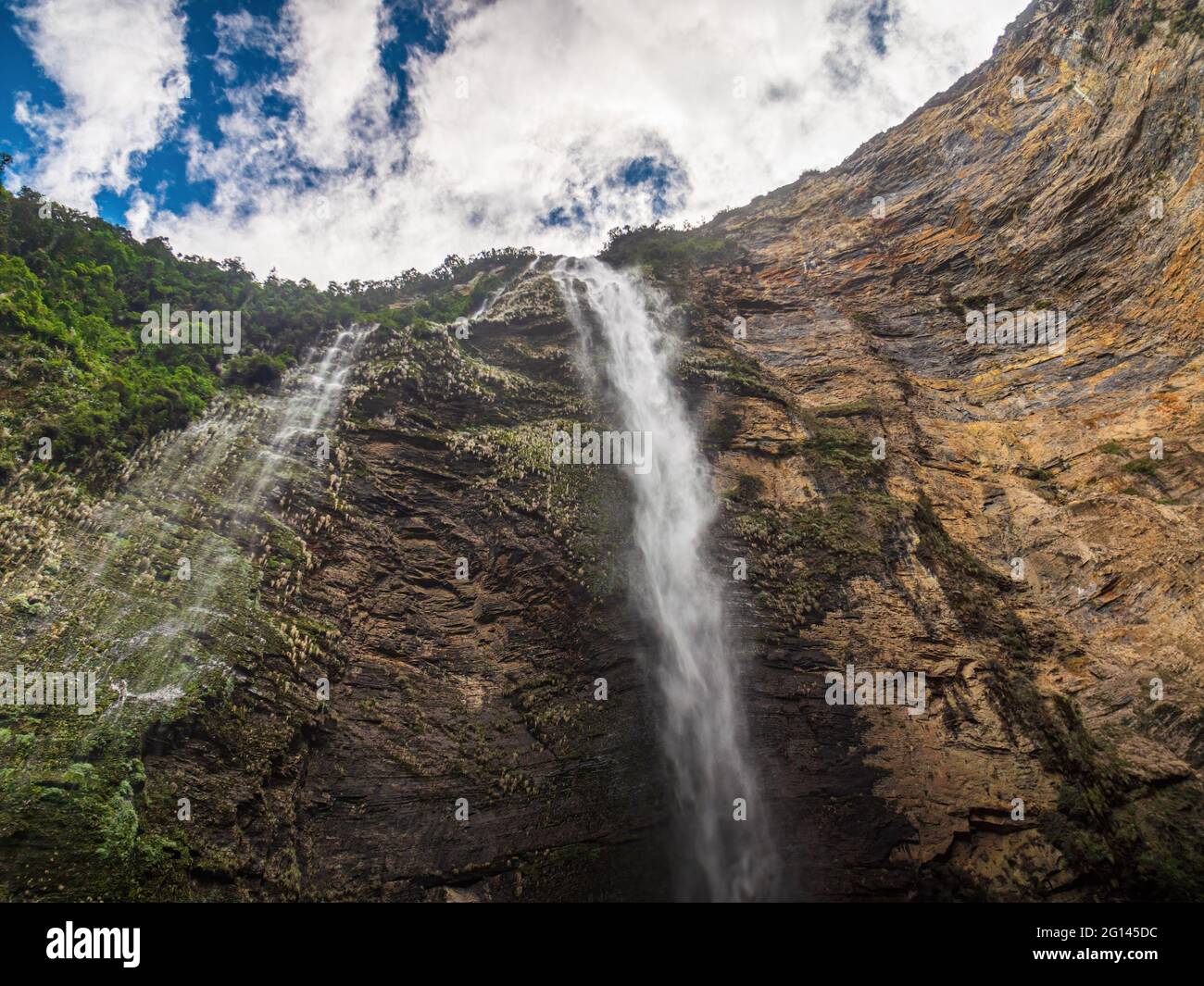 Catarata de Gocta, one of the highest waterfalls in the world Stock ...