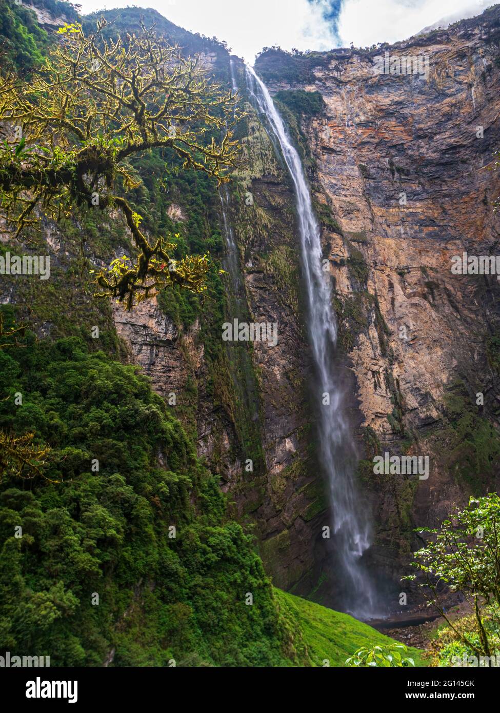 Catarata de Gocta, one of the highest waterfalls in the world Stock ...