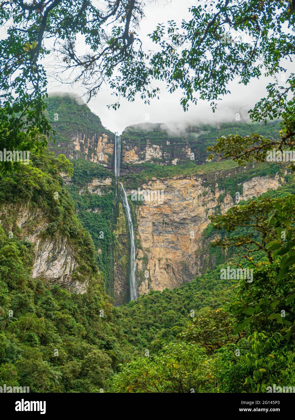 Catarata de Gocta, one of the highest waterfalls in the world Stock ...