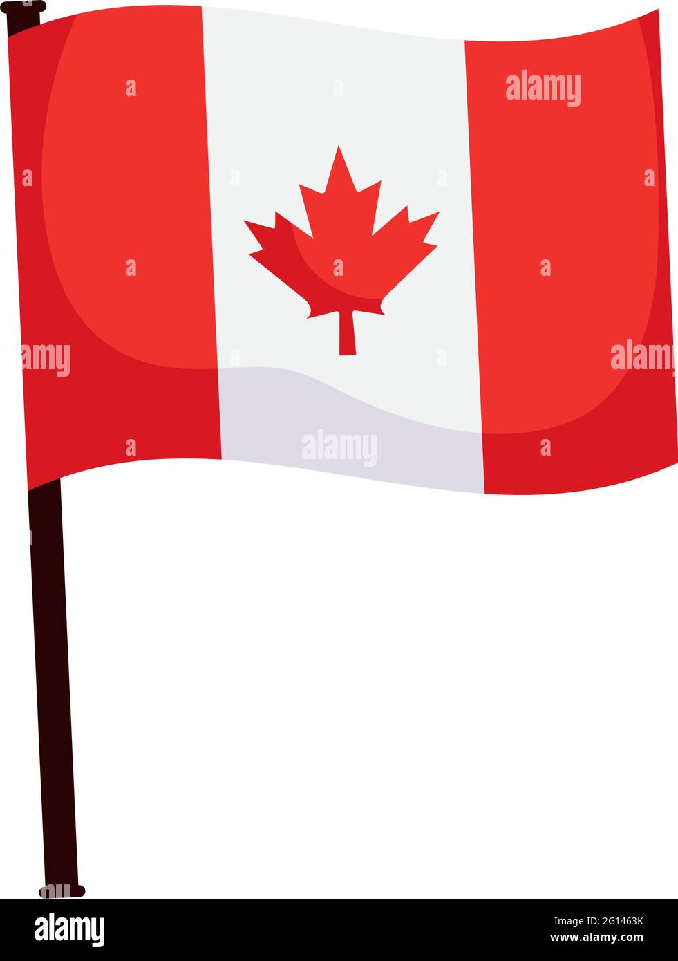 canada flag illustration Stock Vector Image & Art - Alamy
