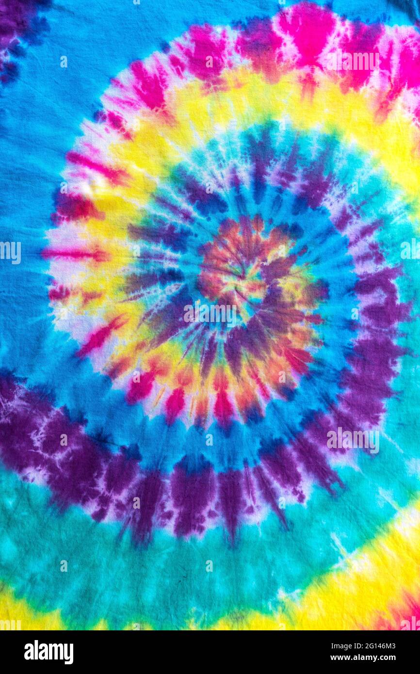 Colorful Hippie Psychedelic Peace Tie Dye Design Stock Photo - Alamy