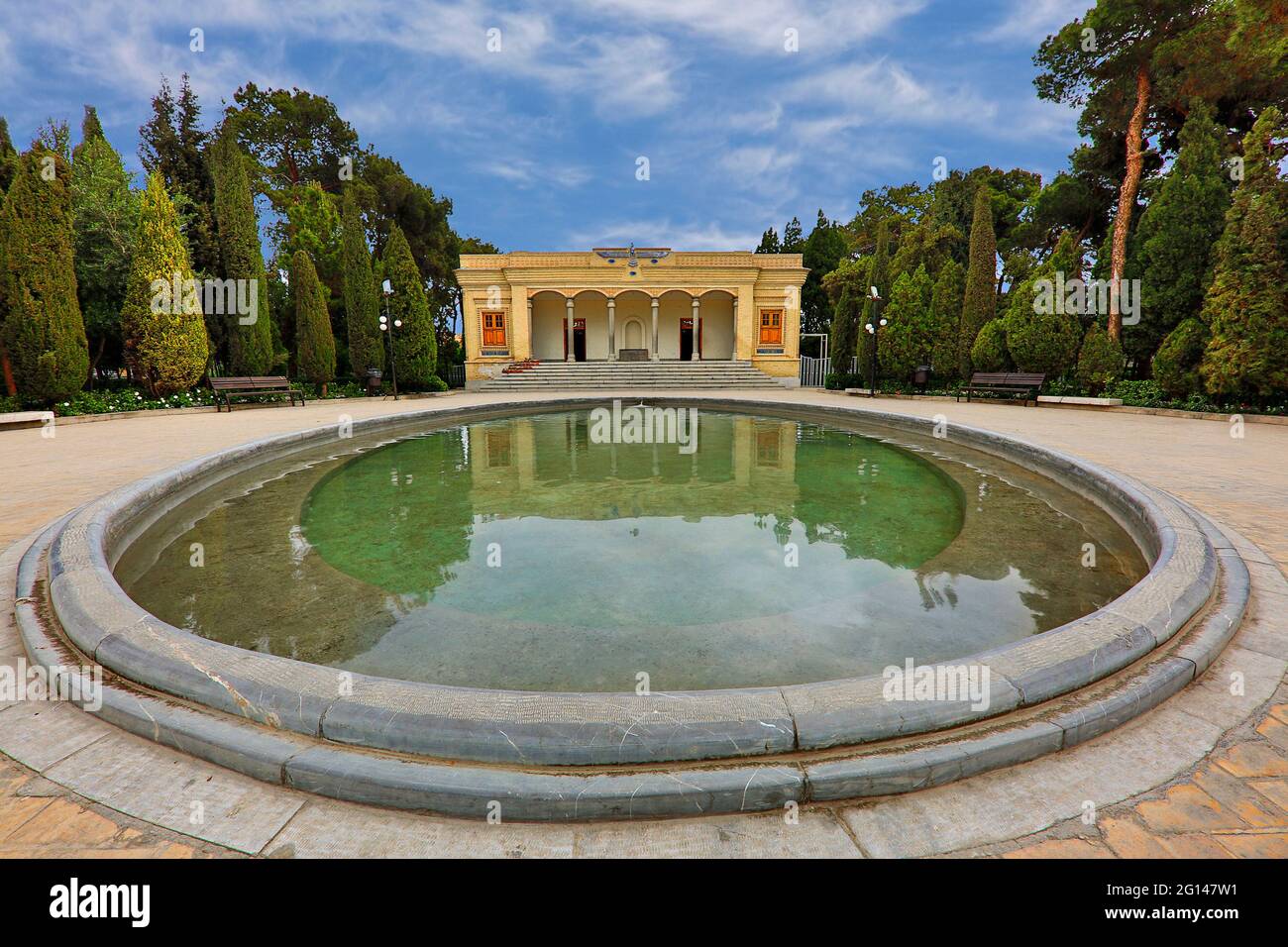 Zoroastrian fire temple in Yazd, Iran Stock Photo