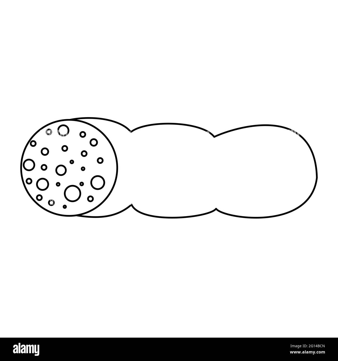 Ham Coloring Pages - Ham For Kids Coloring Book Isolated Vector Illustration 2G14BCN