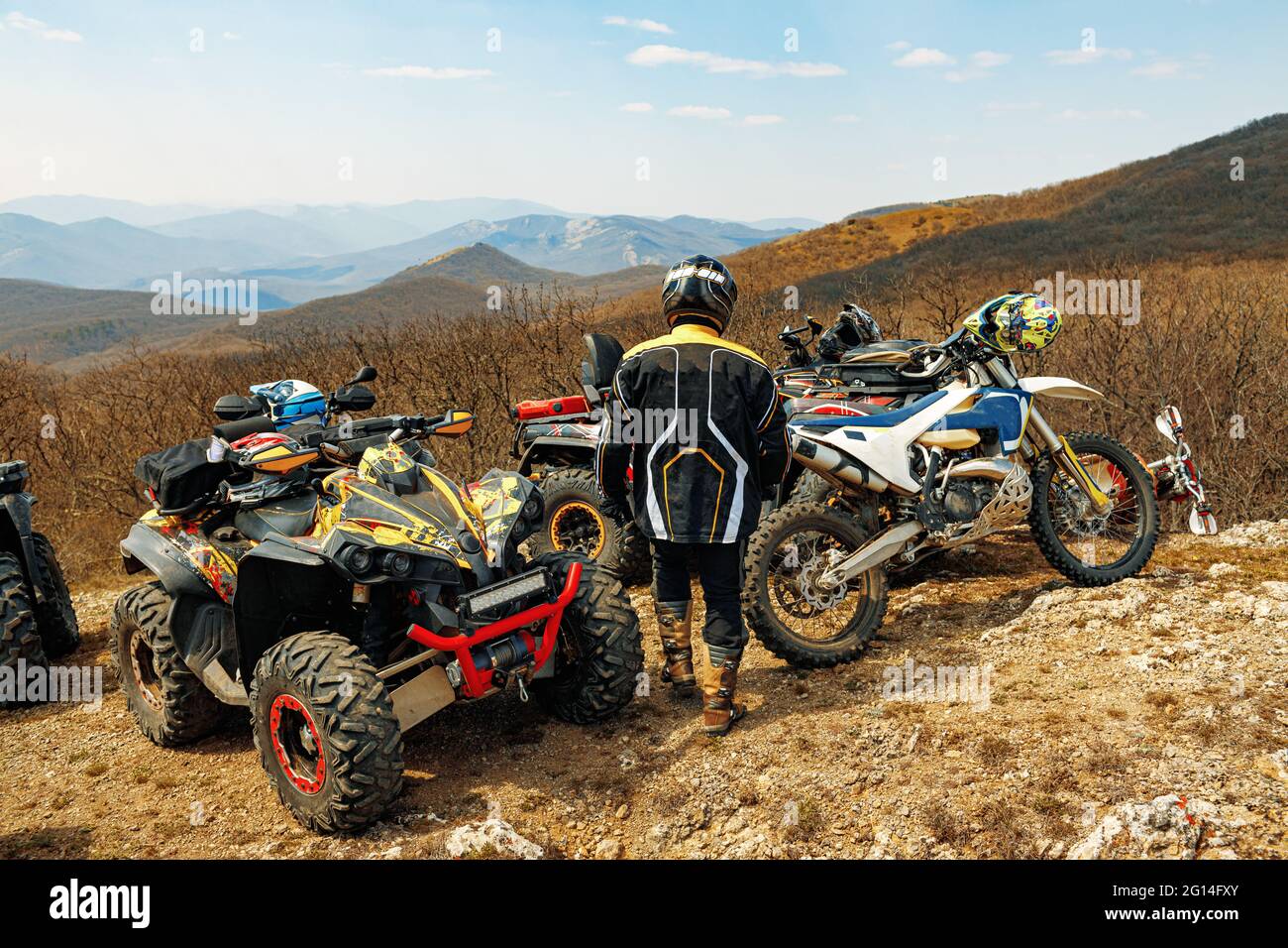 Motocross rider standing hi-res stock photography and images - Alamy