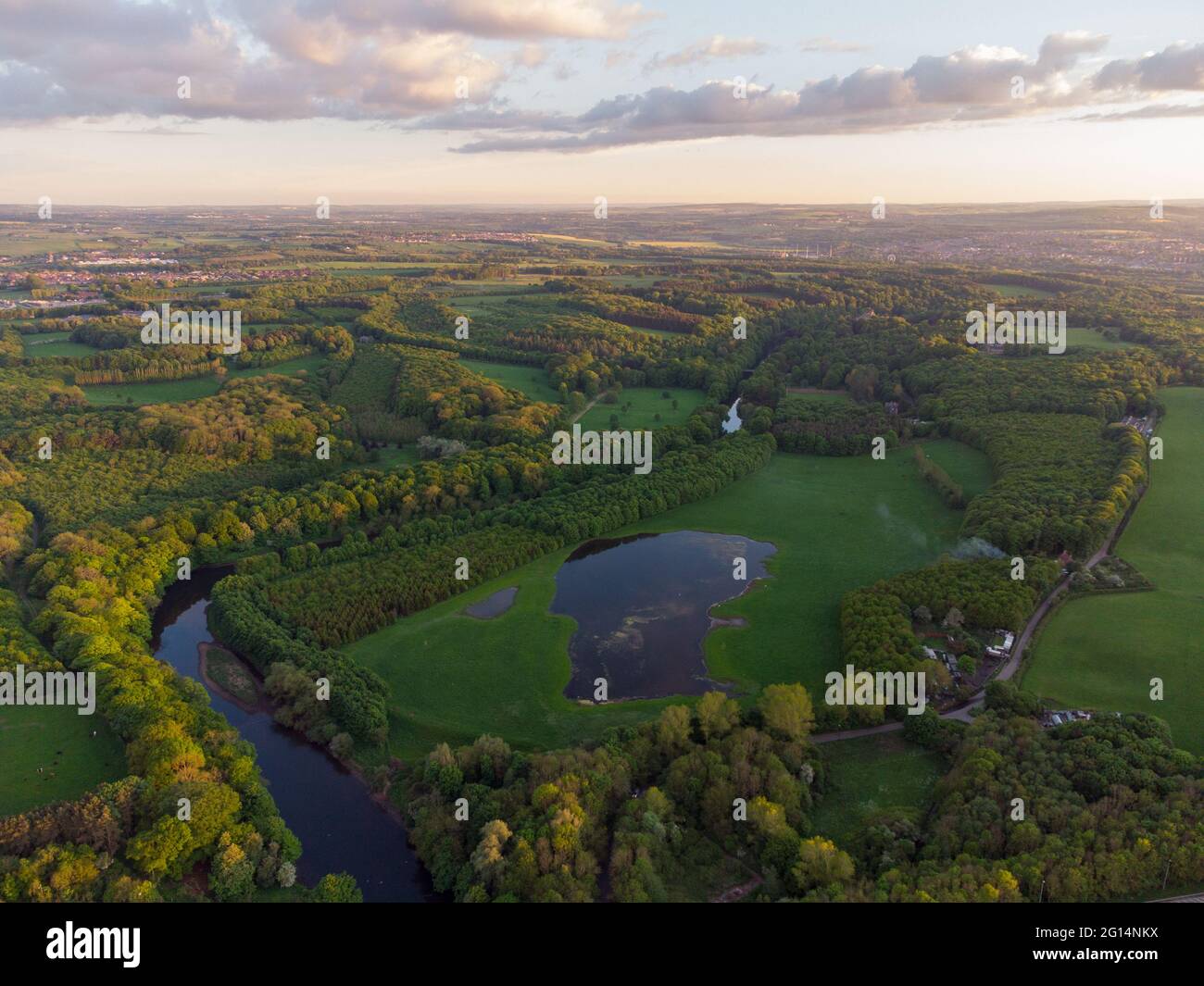 Aerial view of the Lambton Estate Stock Photo Alamy