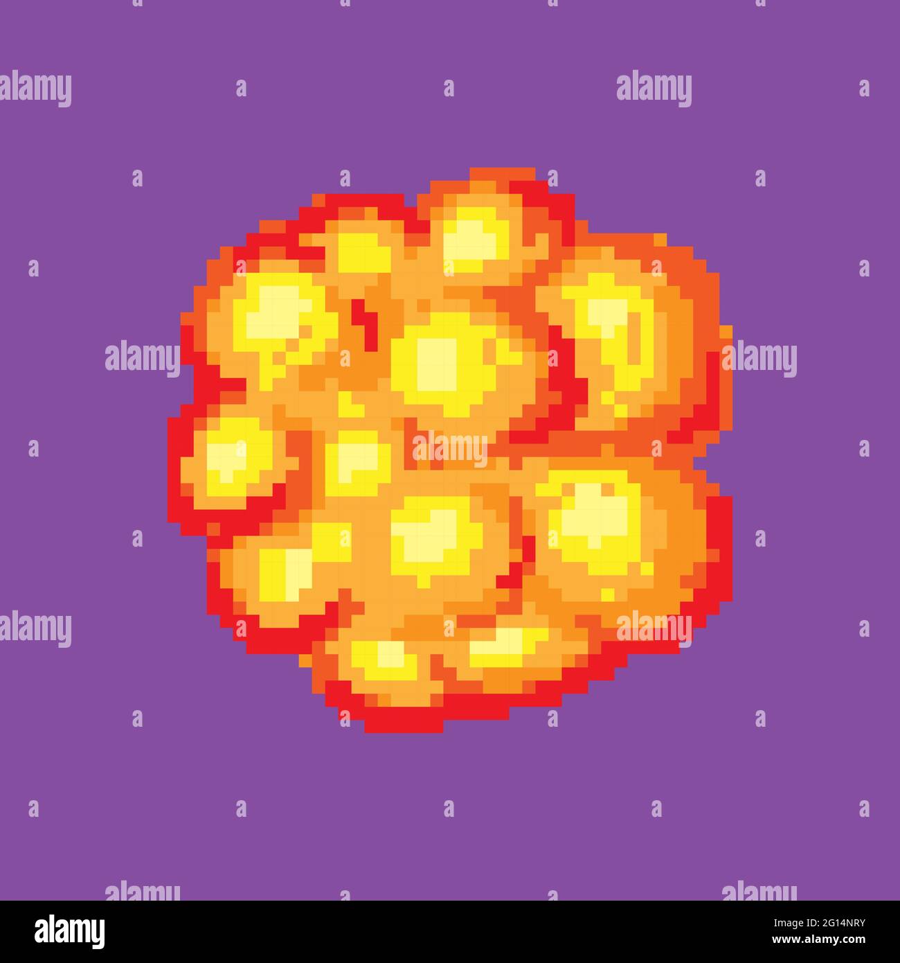 Comic boom flame. Bang burst explode dynamite with smoke. Lit match and bonfire. Digital icons. Animation Process steps Stock Vector