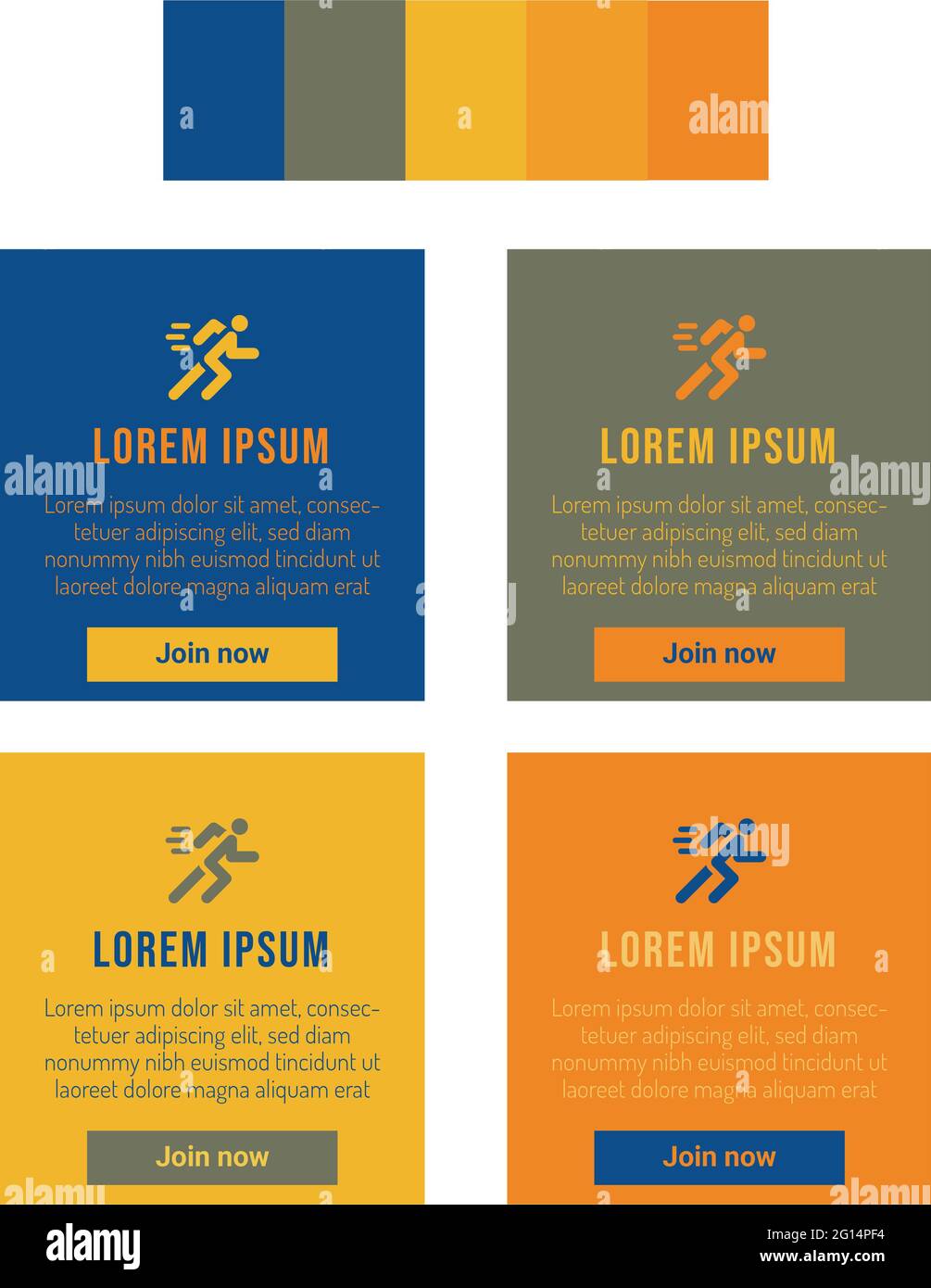 Color Combination For Ui Kit Stock Photo Alamy