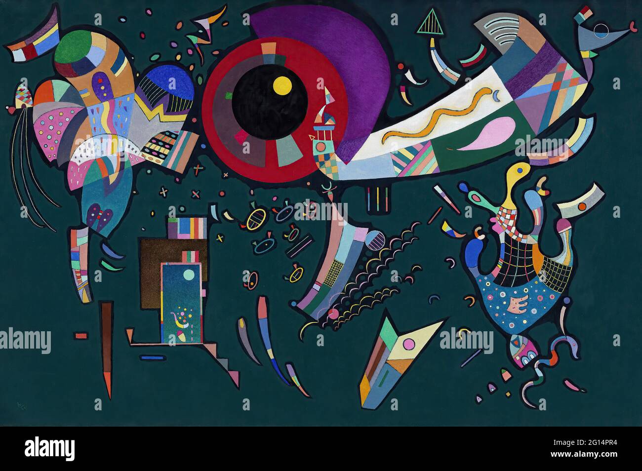 Wassily Kandinsky - Around the Circle Stock Photo - Alamy