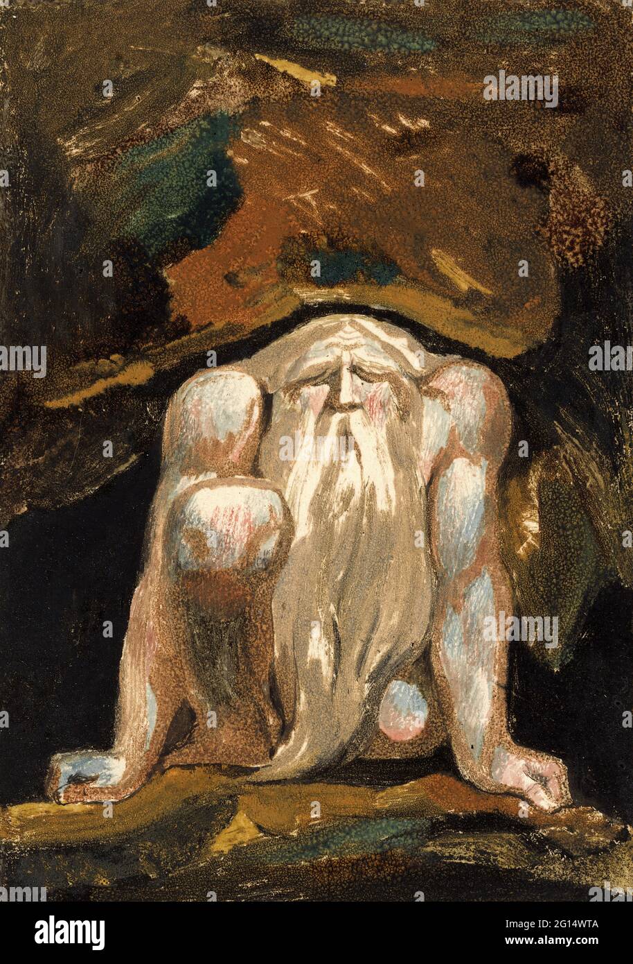 William Blake - the First Book of Urizen Plate 8 Stock Photo - Alamy