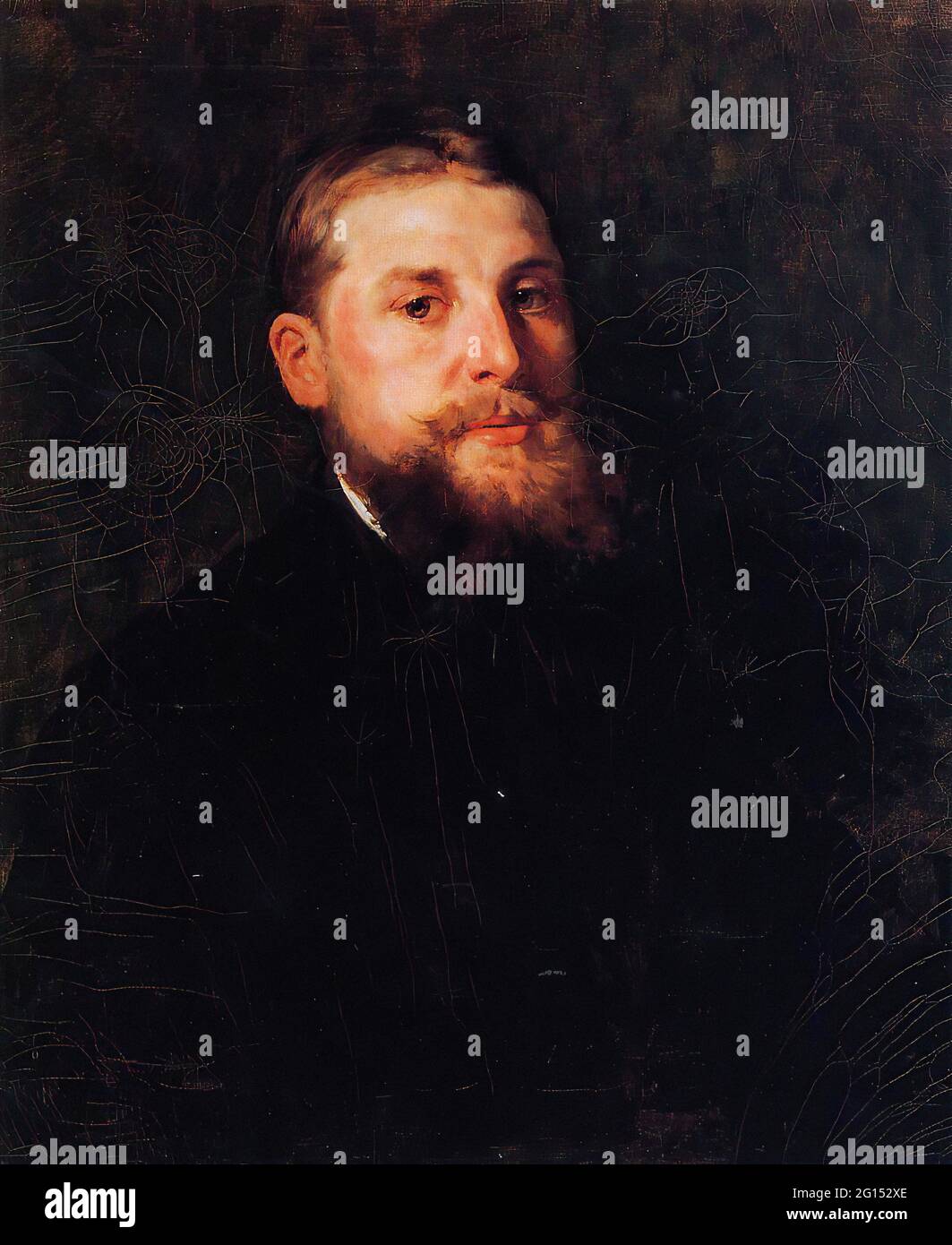 William Merritt Chase - Portrait Gentleman 1878 Stock Photo - Alamy