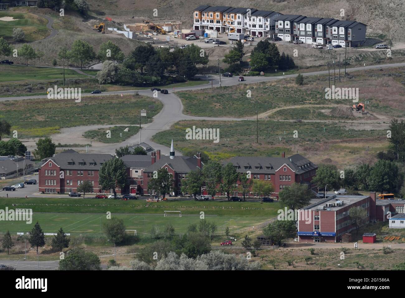 The Grounds Of The Former Kamloops Indian Residential School Are Seen After The Remains Of 215 Children Some As Young As Three Years Old Were Found At The Site In Kamloops British