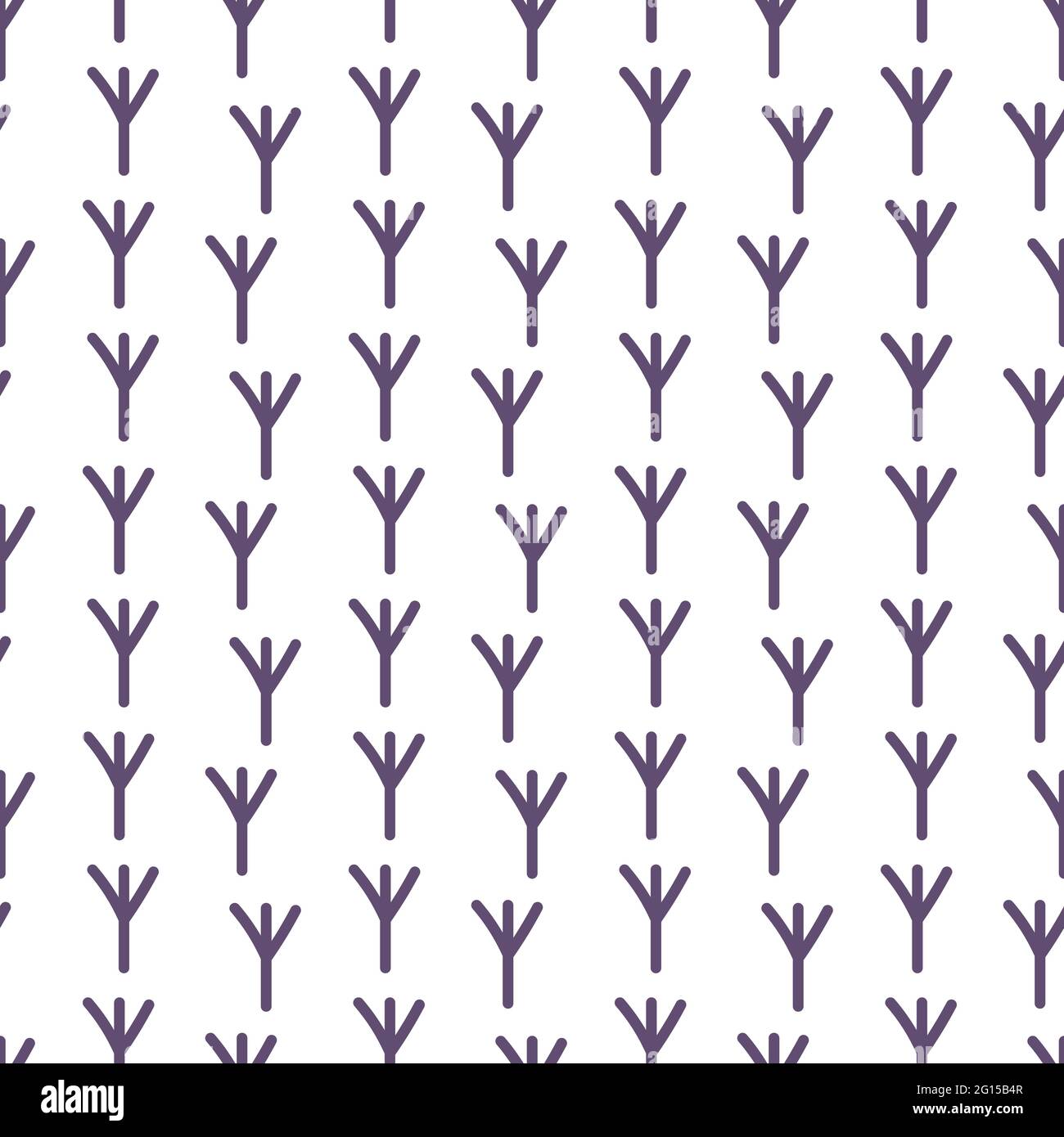 Bird paws abstract seamless pattern. Limitless art background, doodle ...