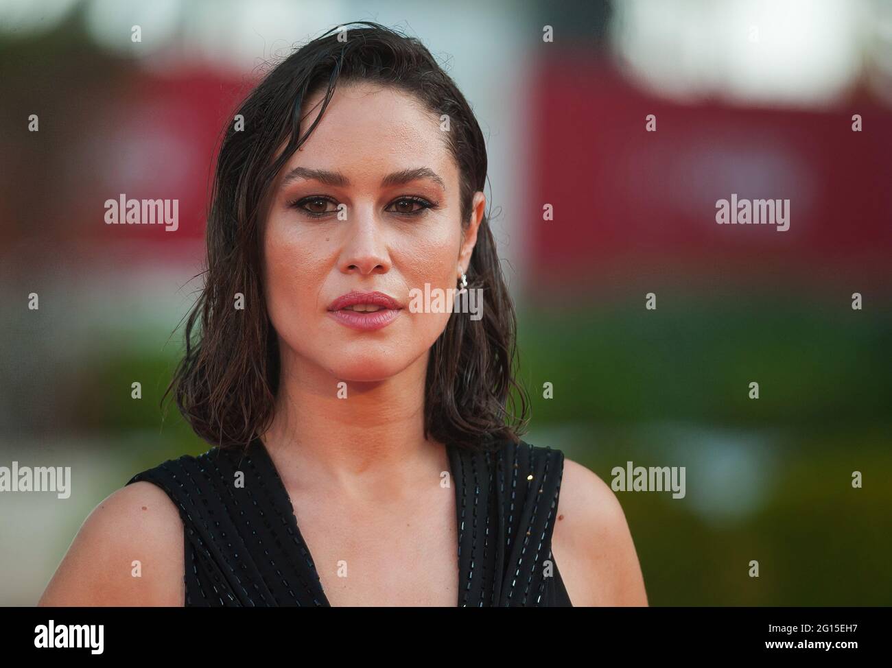 Malaga, Spain. 04th June, 2021. Spanish actress, Aida Folch poses for photographers at the red carpet inside Miramar Hotel. The new edition of the 24th Malaga Spanish Film Festival, great cinematographic event, present the films candidates to win the 'Biznaga de Oro' prize, following all measures to prevent the spread of coronavirus and to guarantee a secure event. The festival will be held from 3 to 13 June. Credit: SOPA Images Limited/Alamy Live News Stock Photo