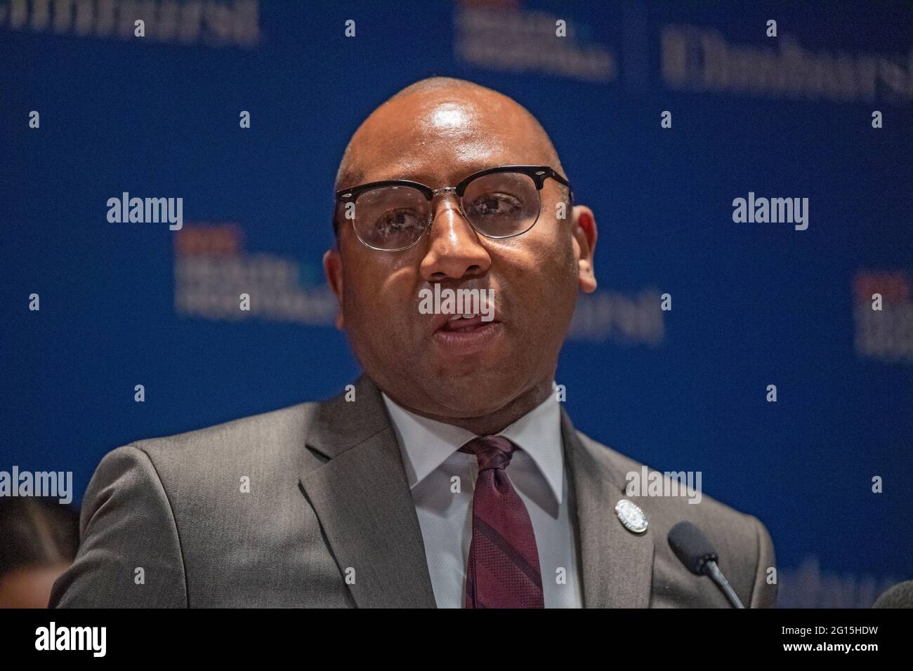 New York, USA. 04th June, 2021. Queens Borough President Donovan