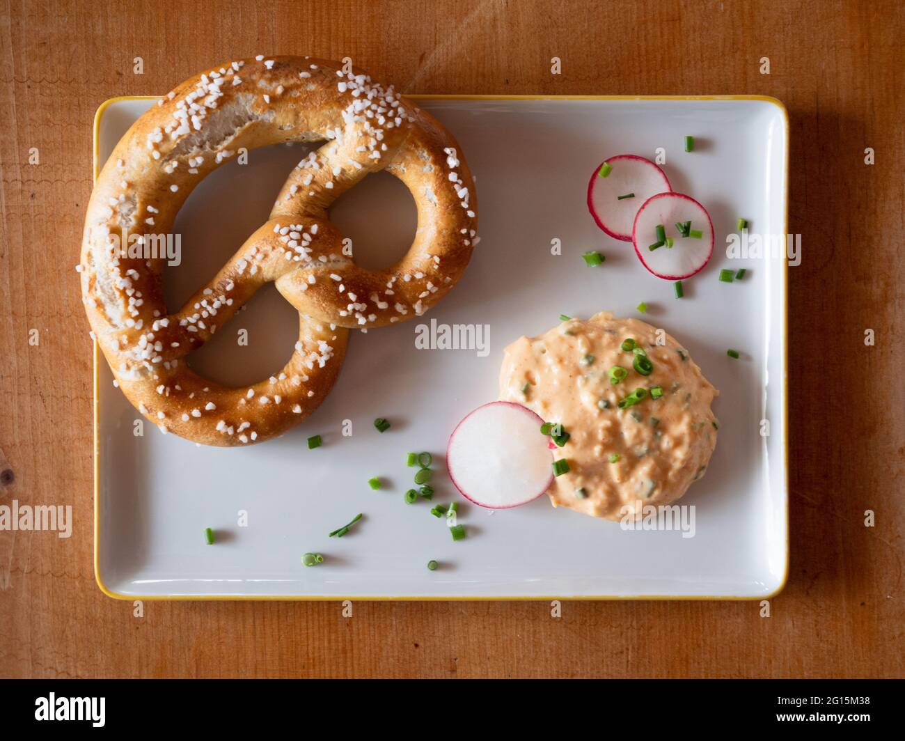 Obatzda, a Bavarian Cheese Spread also called Obatzter or Obazda with a ...