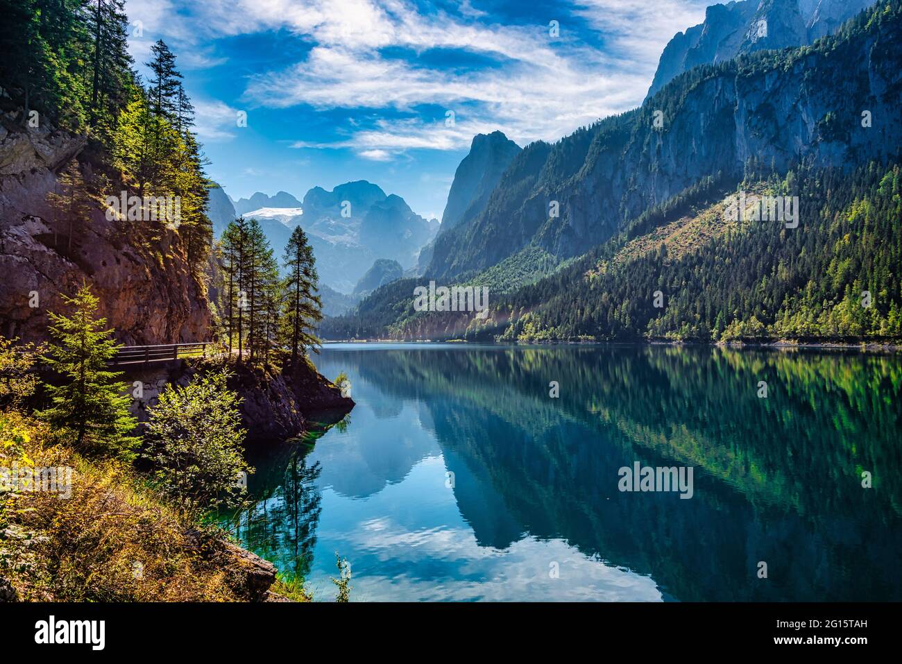 Lake Gosau Gosausee In Salzkammergut Austria Stock Photo Alamy