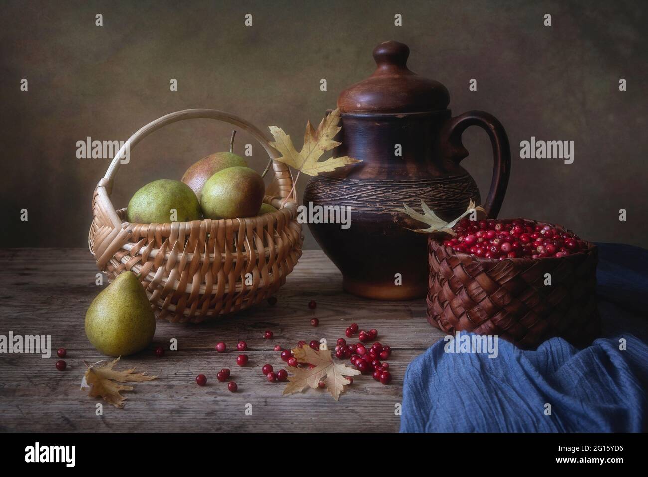 Still life with fruits and wine glass Stock Photo - Alamy