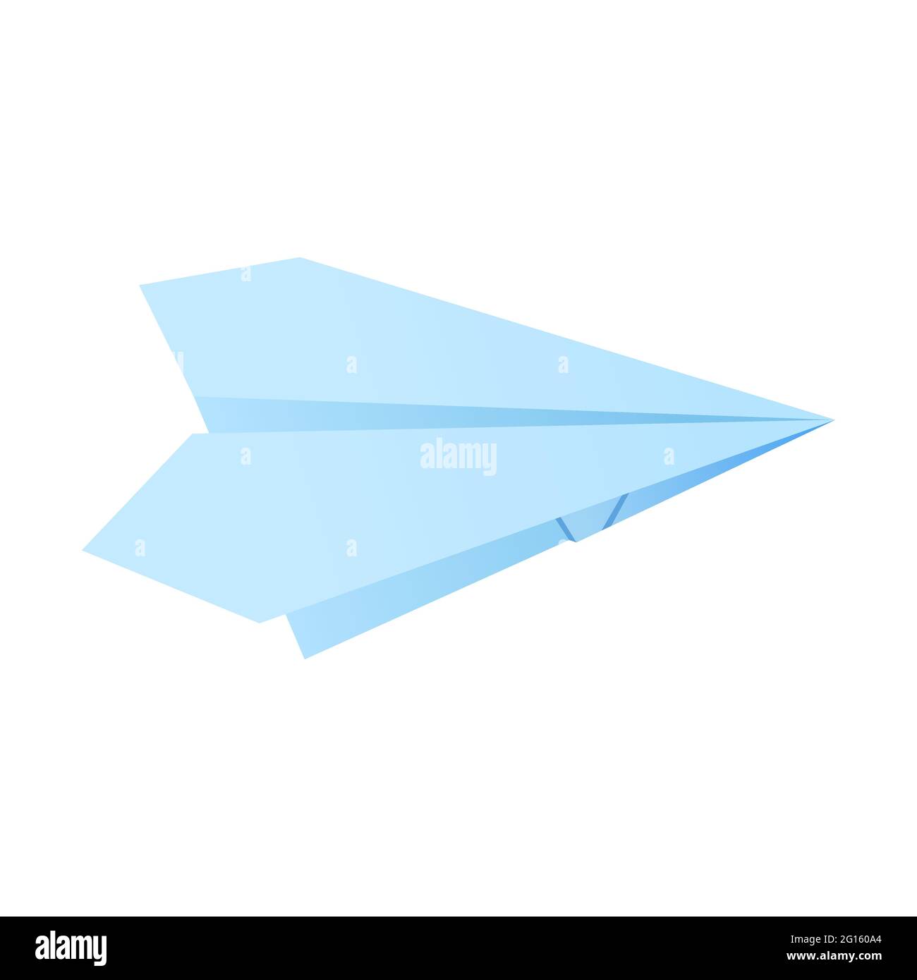 Paper origami shape airplane. The Japanese art of folding paper