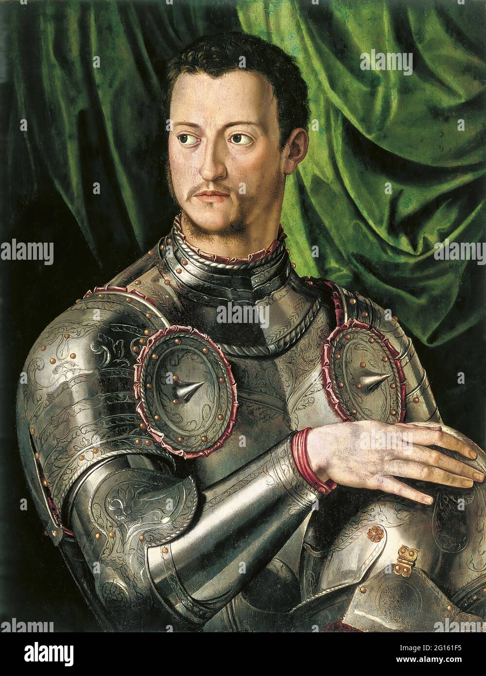 Agnolo Bronzino -  Cosimo De Medici in Armour Stock Photo