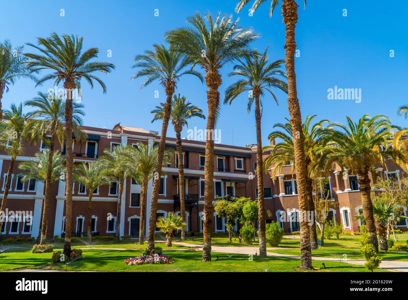 The famous Old Cataract Hotel in Aswan, Egypt Stock Photo