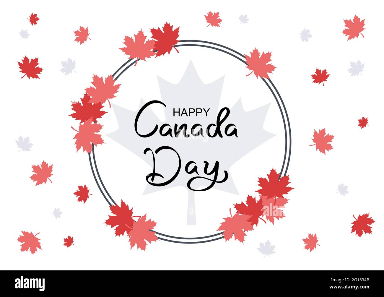 Happy Canada Day Celebration in 1st July Vector Illustration. Suitable ...