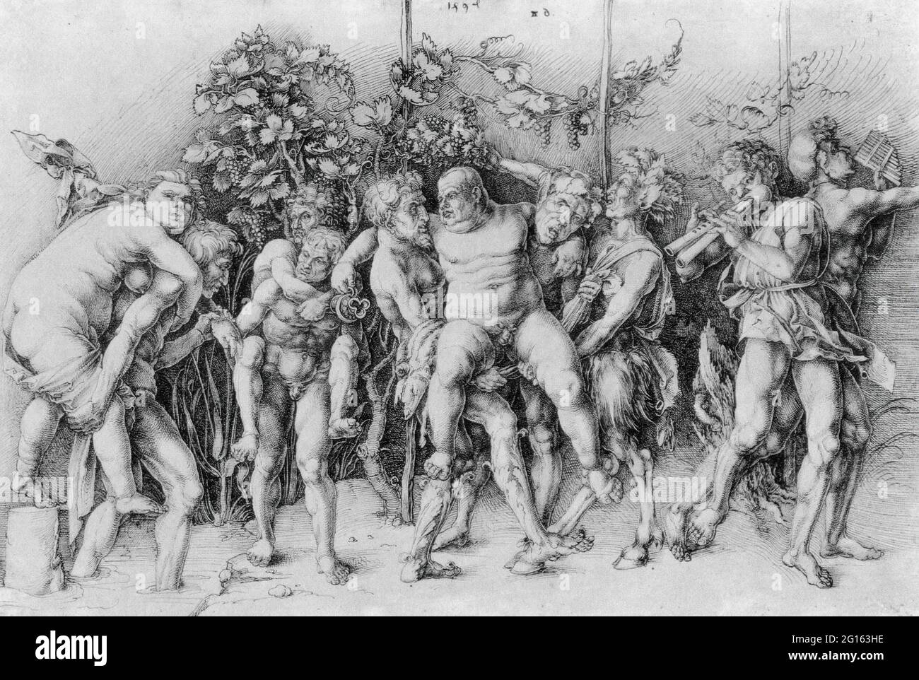 Albrecht Dürer -  Bacchanal with Silenus Stock Photo