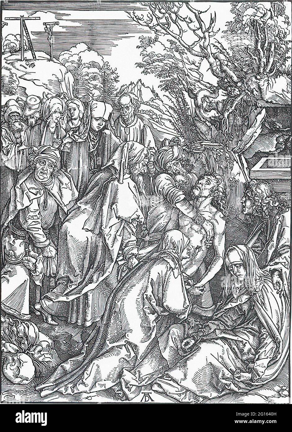 Albrecht Dürer -  Entombment C 1497 Stock Photo