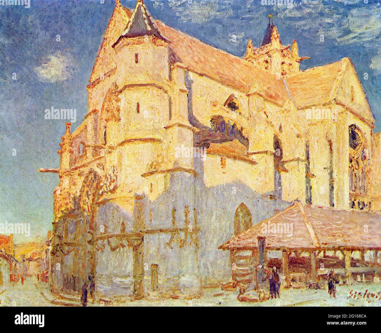 Alfred Sisley -  Church Moret 1893 Stock Photo