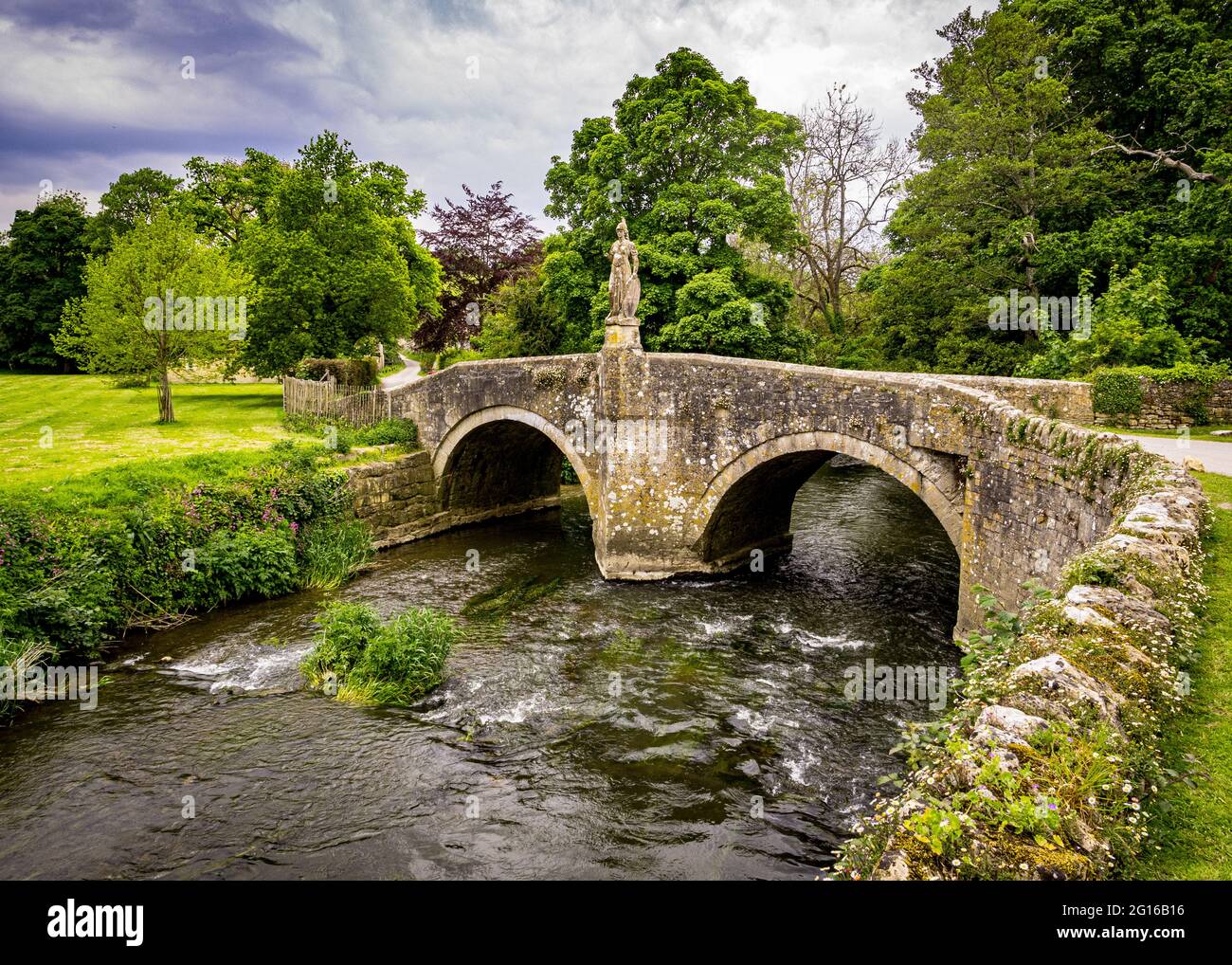 Iford Manor Bridge near Bath, UK. Stock Photo