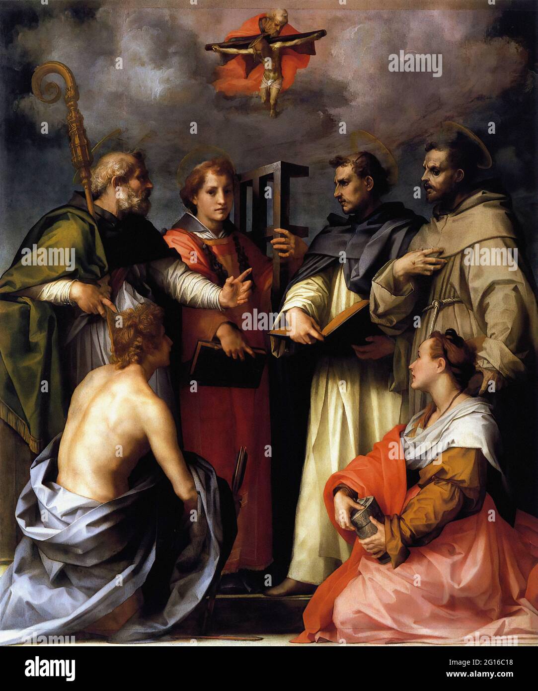 Andrea Del Sarto -  Disputation Trinity 1517 Stock Photo