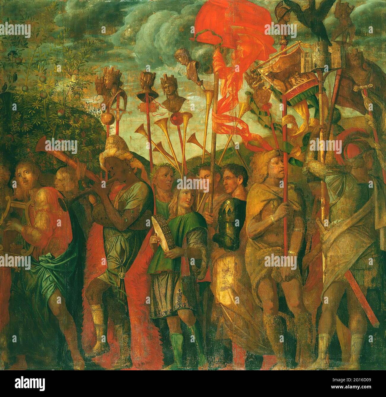 Andrea Mantegna Andrea Mantegna the Triumphs of Caesar 8 Stock Photo