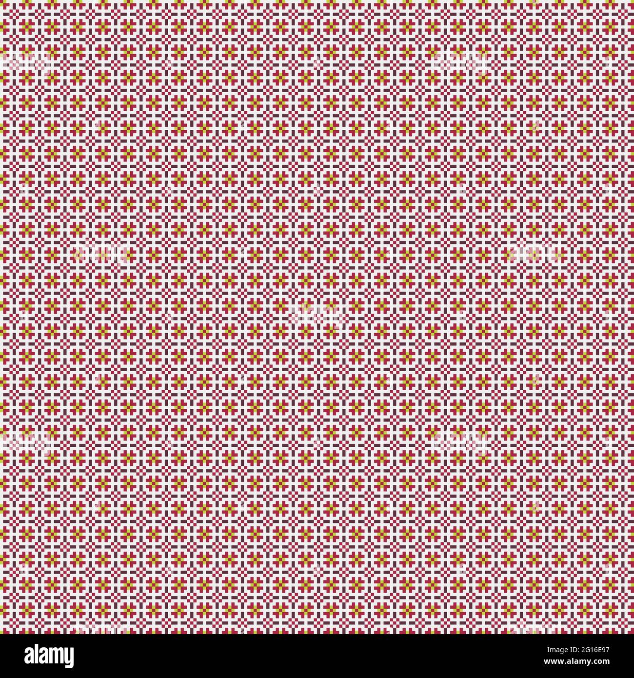 Abstract Cross-Pattern Dotted generative computational art illustration ...