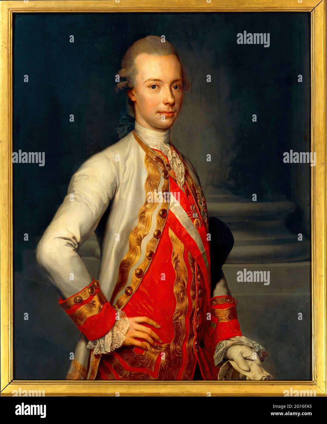 Anton Raphael Mengs -  Portrait of Peter Leopold of Habsburg Lorraine Later Leopold II Stock Photo