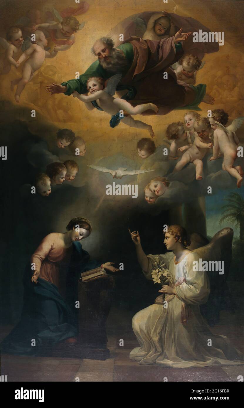 Anton Raphael Mengs - the Annunciation Stock Photo - Alamy