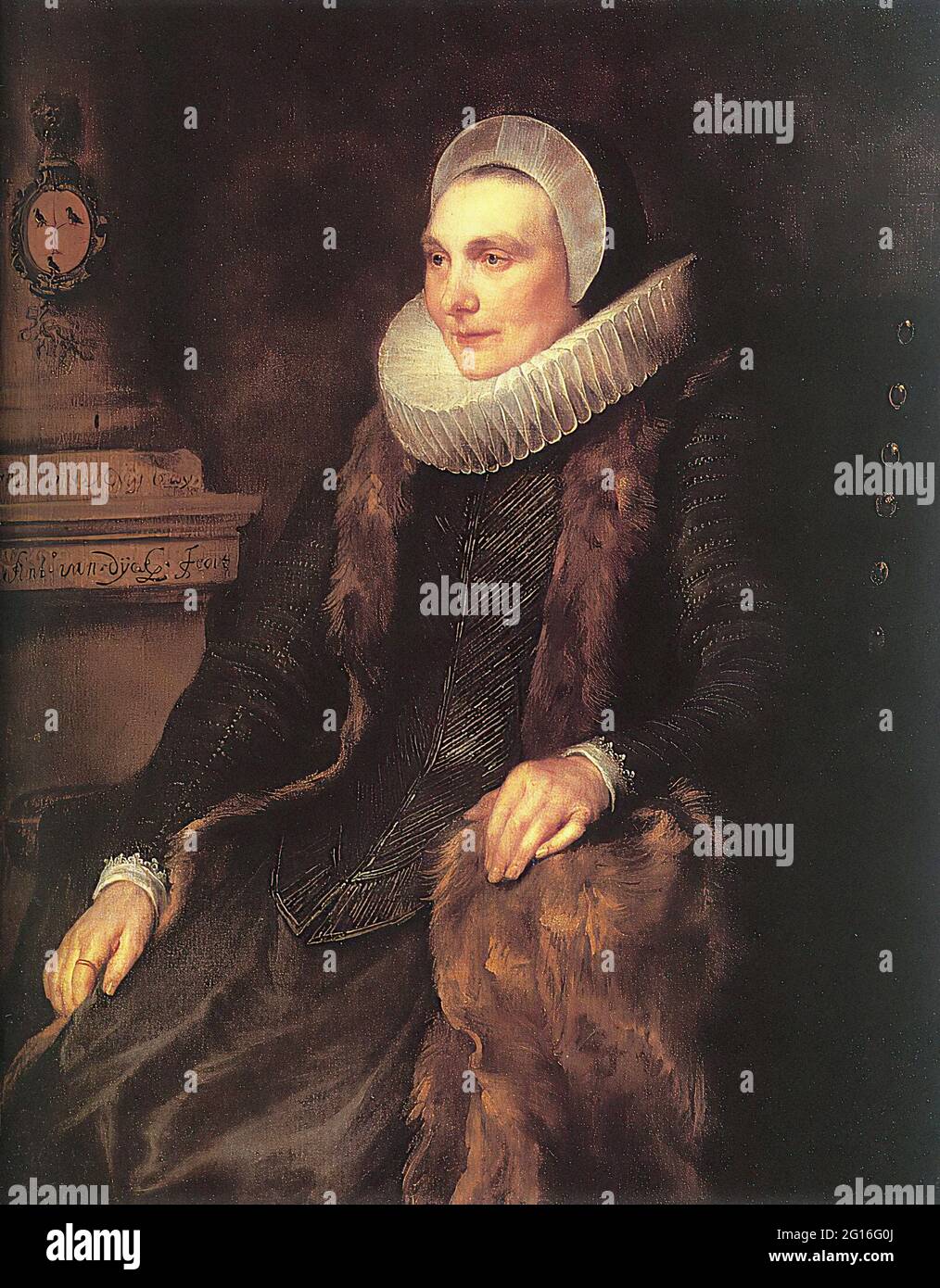 Anton Van Dyck - Mari Bosschaerts Wife Adriaen Stevens Stock Photo - Alamy