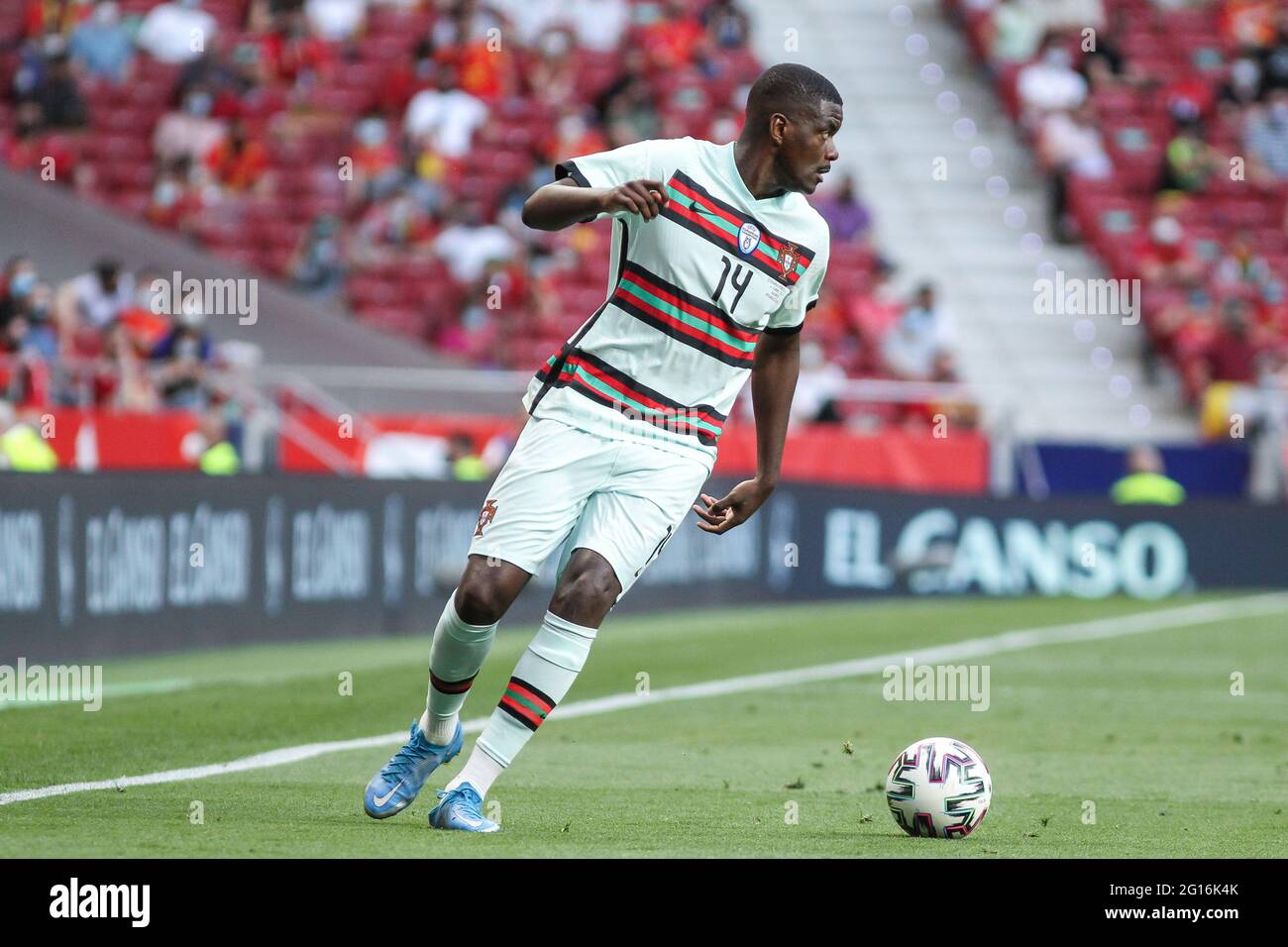Madrid, Spain. 04th June, 2021. William Carvalho of Portugal during the international friendly football match between Spain and Portugal on june 4, 2021 at Wanda Metropolitano stadium in Madrid, Spain - Photo Irina R Hipolito / Spain DPPI / DPPI / LiveMedia Credit: Independent Photo Agency/Alamy Live News Stock Photo