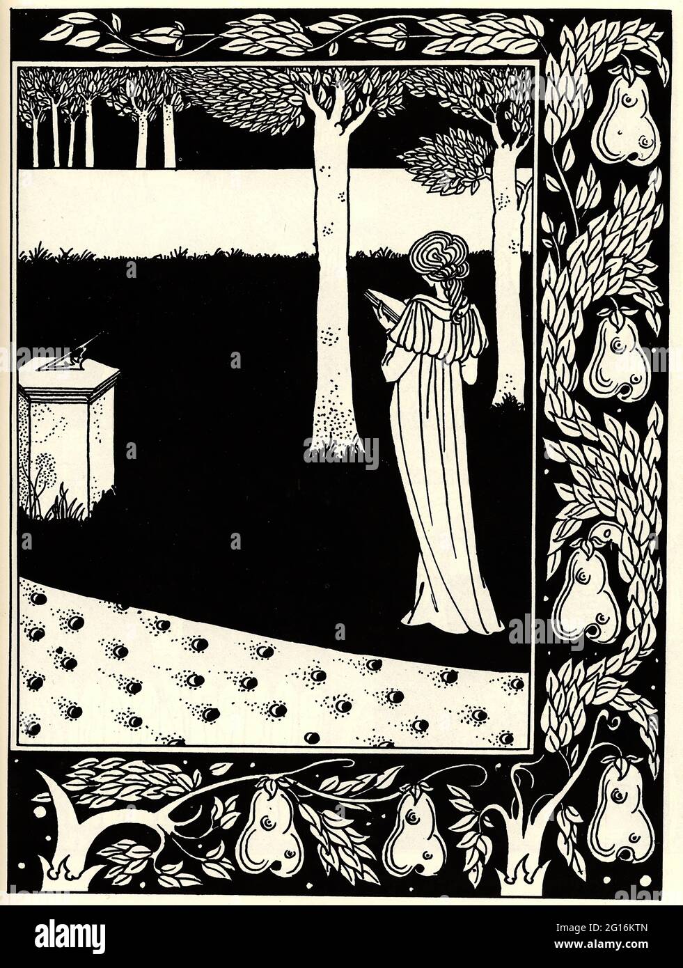Aubrey Beardsley (18721898) L Beale Isoud Joyous Gard 1894 Stock