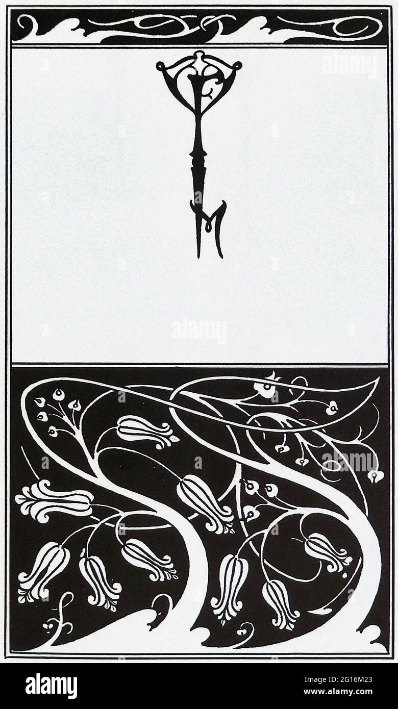 Aubrey Beardsley (1872-1898) - Title Page Key Monogram Mountain Lover Stock  Photo - Alamy